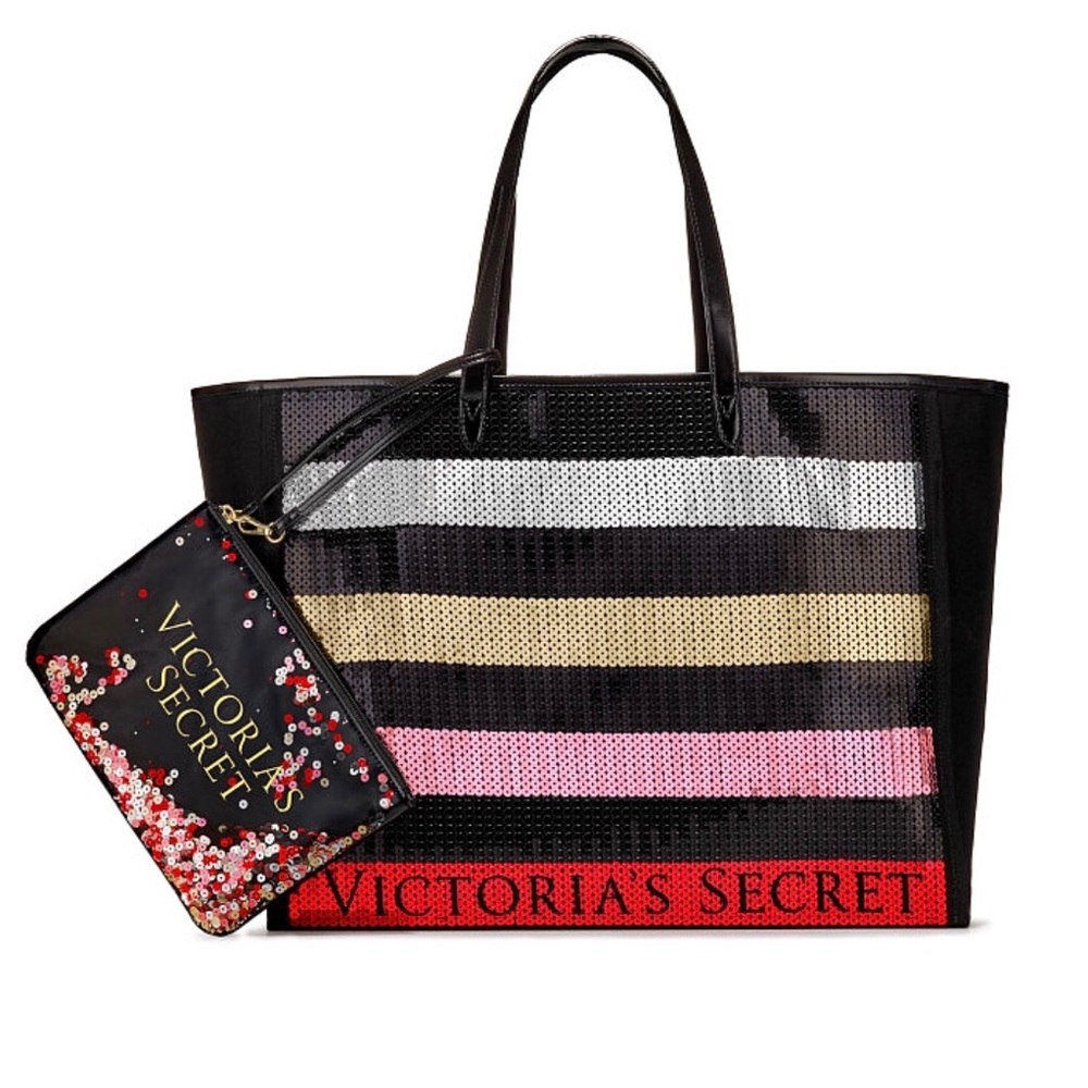 Victoria’s Secret Glimmer oversized tote and bag